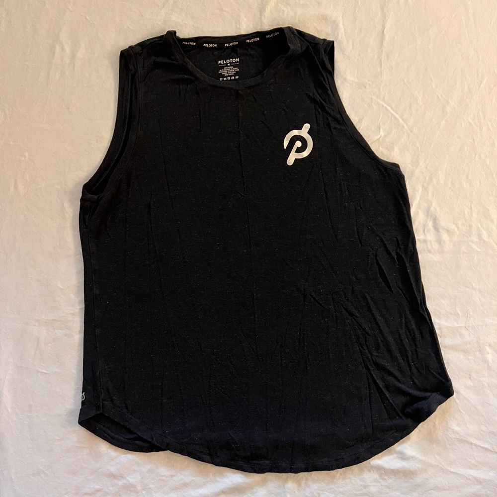 Peloton Black Sleeveless Workout Shirt